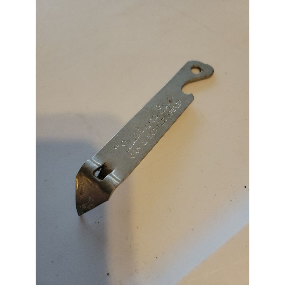 Vintage Quick and Easy Bottle Can Opener Church key Vaughn Chicago